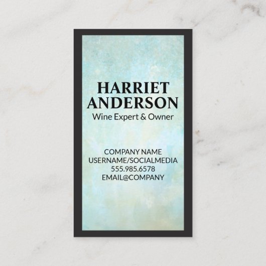 Rode witte flessen visitekaartje (Achterkant)