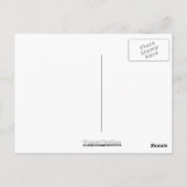 Rode & Witte Fractale Embleem Bedankt Postkaart (Achterkant)