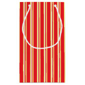 Rode witte, gele koekjeswisselzakken klein cadeauzakje (Achterkant)