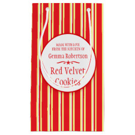 Rode witte, gele koekjeswisselzakken klein cadeauzakje