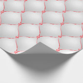 Rode & Witte Glam Kerstvakantie Cadeaupapier (Hoek)