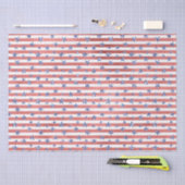 Rode witte glazen blauwe sterren strips tissuepapier (Craft)