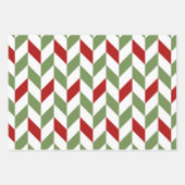 RODE WITTE GROEN SNOWFLAKES STARS STRIPES INPAKPAPIER VEL (Voorkant 3)