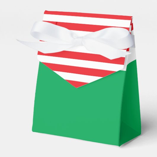Rode Witte Groene Kerstfeest Cadeau Dozen Bedankdoosjes (Voorkant Zijde)