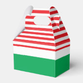 Rode Witte Groene Kerstfeest Favor Dozen Bedankdoosjes (Achterkant)