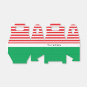Rode Witte Groene Kerstfeest Favor Dozen Bedankdoosjes (Uitgevouwen)