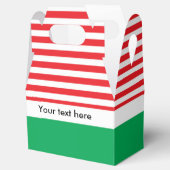 Rode Witte Groene Kerstfeest Favor Dozen Bedankdoosjes (Geopend)