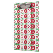 Rode, witte, groene Letse Letse etnische volkskuns Klembord (Links)