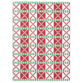 Rode, witte, groene Letse Letse etnische volkskuns Klembord (Achterkant)