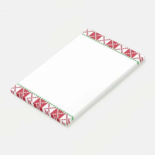 Rode, witte, groene Letse Letse etnische volkskuns Post-it® Notes (Schuin)