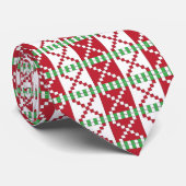 Rode, witte, groene Letse Letse etnische volkskuns Stropdas (Opgerold)