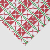 Rode, witte, groene Letse Letse etnische volkskuns Tissuepapier (Detail)