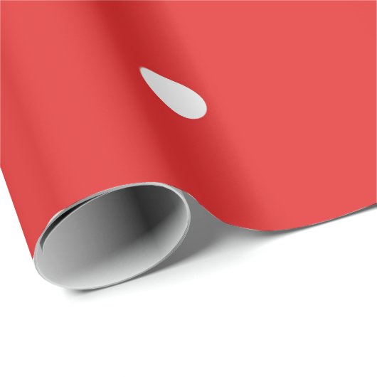 Rode/witte grote pooldots cadeaupapier (Rol Hoek)