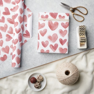 Rode Witte Harten Cadeaupapier