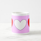 Rode witte harten Valentijnsdag 4Derek Koffiemok (Center)