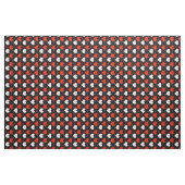 Rode Witte Harten Zwart  Stof (Yard (91,4 cm))