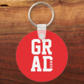 Rode Witte Hogeskleur Afstudeercadeau Sleutelhange Sleutelhanger (Voorkant)