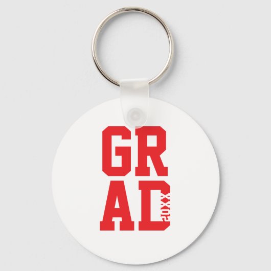 Rode Witte Hogeskleur Afstudeergeschenk Sleutelhan Sleutelhanger (Voorkant)