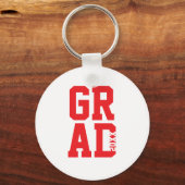 Rode Witte Hogeskleur Afstudeergeschenk Sleutelhan Sleutelhanger (Voorkant)