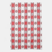 Rode witte Italiaanse tablet afdrukken Theedoek (Verticaal)