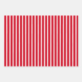 Rode witte kerstbomen Polka Dots Stripe Inpakpapier Vel (Voorkant 3)