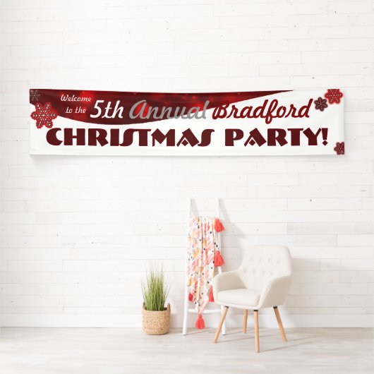 rode witte kerstfeestbanner spandoek (Insitu)