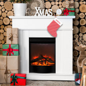 Rode witte kerststrepen gepersonaliseerd kleine kerstsok