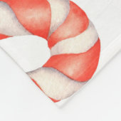 RODE & WITTE KERSTSUIKERRIETJES FLEECE DEKEN (Hoek)