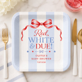 Rode Witte & Komende Baby Shower Bord