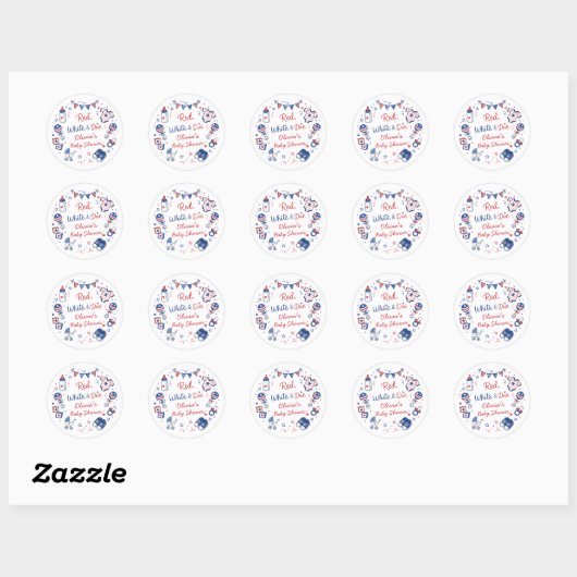 Rode Witte Komt Sticker (Vel)