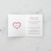 Rode witte maretak hart trouwen livestream aankondiging (Binnen)