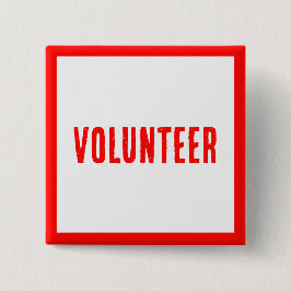 Rode&Witte Moderne Knoppen Voor Vrijwilligers, Bed Vierkante Button 5,1 Cm
