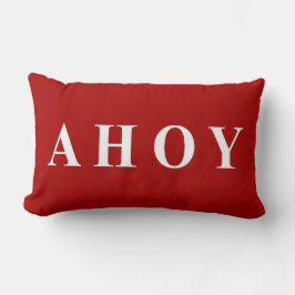 Rode witte, nagelachtige zeilstapes kussen