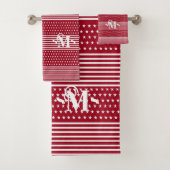 Rode witte Onafhankelijkheidsdag Sterren & Streep Bad Handdoek (Insitu)