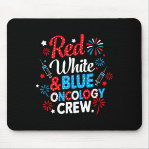 Rode Witte Oncologie Bemanning Vuurwerk Patriottis Muismat