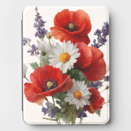 RODE WITTE PAARSE WATERVERF ZOMERBLOEMEN