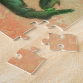 Rode witte papaver Jigzaag Puzzle Painting Legpuzzel (Zijkant)