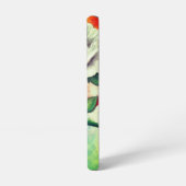 Rode witte papaverbloemen samsung galaxy hoesje (Linkerkant)