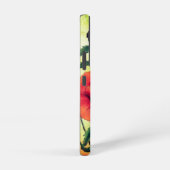 Rode witte papaverbloemen samsung galaxy hoesje (Rechterkant)