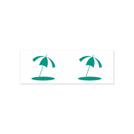 Rode witte paraplu  zelfinktende stempel (Design)