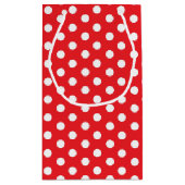 Rode witte pekelkoekjes met een stiekkoekje / tasj klein cadeauzakje (Achterkant)