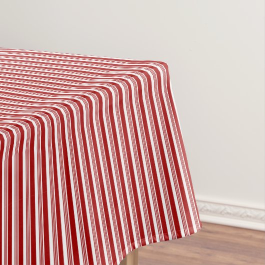 Rode witte peppermint Stripes Tablecloth Tafelkleed (Voorbeeld)