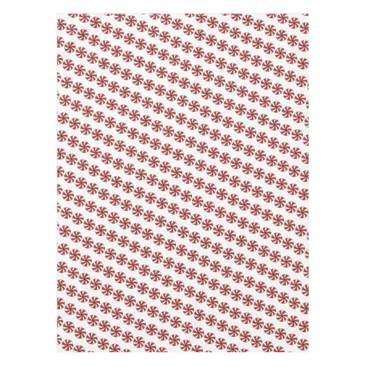 Rode witte peppermint voor rond Snoep met kerstmis Tafelkleed (Voorkant)