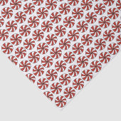 Rode witte peppermint voor rond Snoep met kerstmis Tissuepapier (Detail)