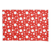 Rode witte pokadots kussensloop (Voorkant)