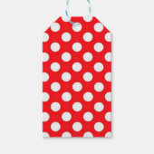 Rode witte polka stippen | LABELS Cadeaulabel (Voorkant)