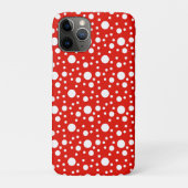 Rode witte polka stippen vlek Case-Mate iPhone case (Achterkant)