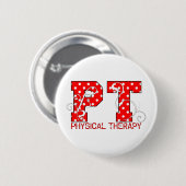 rode witte poolpunts ronde button 5,7 cm (Voorkant /achterkant)