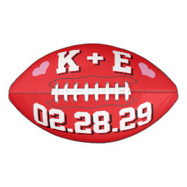 RODE WITTE & ROZE HARTEN Trouw initials en datum American Football