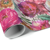 Rode witte roze pinda's en brandkranen cadeaupapier (Rol Hoek)